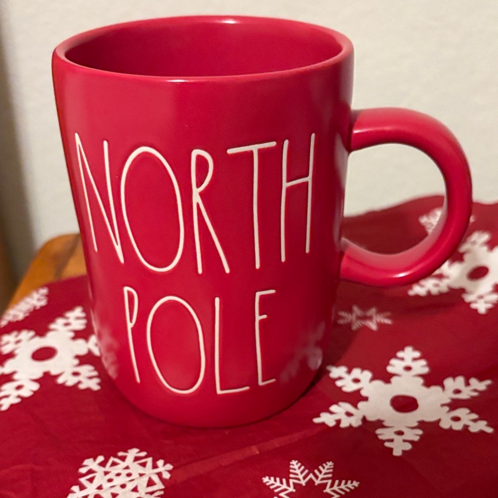 Rae Dunn Vibrant Red Holiday Mug